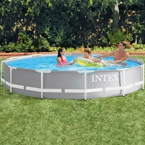 Intex 26712 Swimming Pool Set Frame Prism Ø366 X 76 Cm Pumpe Schwimmbecken Pool – Bild 2