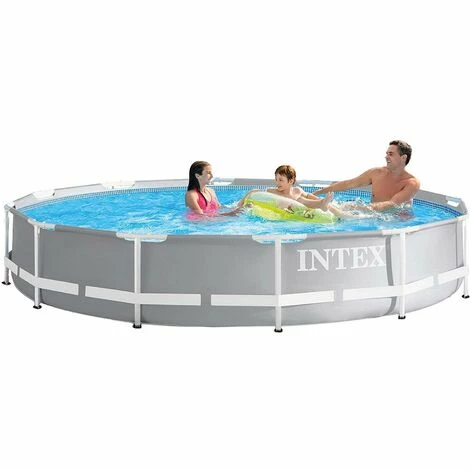 Intex 26712 Swimming Pool Set Frame Prism Ø366 X 76 Cm Pumpe Schwimmbecken Pool – Bild 3