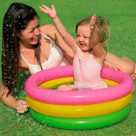 Intex Babypool 3-Ring Baby Planschbecken Aufblasbar