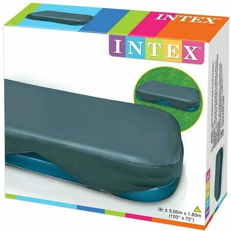 Intex Abdeckplane Planschbecken Swim-Center Family 305x183cm 262x175cm 58412 – Bild 3