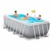 Intex 26790 Prisma Frame Premium Oberirdischer Pool Rechteckig 400x200x122cm