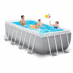 Intex 26790 Prisma Frame Premium Oberirdischer Pool Rechteckig 400x200x122cm