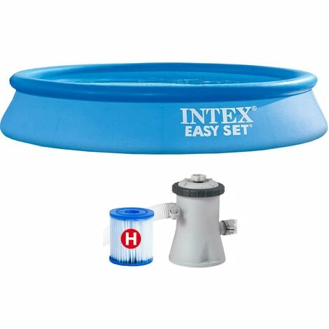 Intex 28118 Easy Set Swimming Pool Ø305x61cm Aufstellpool Filterpumpe Rundpool