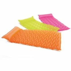 INTEX TOTE-N-FLOAT WAVE MATS - LUFTMATRATZE - 229 X 86 CM - FARBLICH SORTIERT