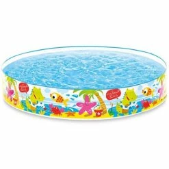 INTEX 56451NP HALBSTARRER MY BEACH DAY MEHRFARBIGER PVC-POOL 152 X 152 X 25 CM