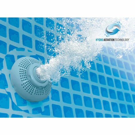 Intex Frame Swimming Pool Set "Prism Quadra III" Grau 400 X 200 X 122 Cm Inkl. Kartuschenfilteranlage – Bild 5