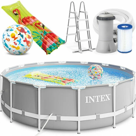 INTEX Prism Frame Swimming Pool Schwimmbecken 427x107 Cm Komplett-Set 26720