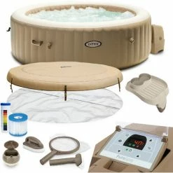 INTEX Whirlpool Pure SPA 28428 Bubble Massage Therapy Für 6 Personen Kalkschutz