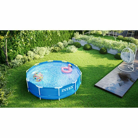 INTEX Metal Frame Swimming Pool 305x76 Cm Schwimmbecken Schwimmbad 28200 – Bild 3
