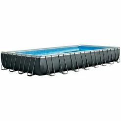 Schwimmbad Rechteckiges Intex 975x488 Cm Oberirdisch Farbe Grau 26374NP | Grau