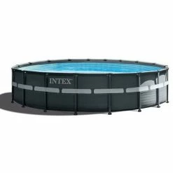 Schwimmbad Rundes Intex Ultra Frame XTR Ø 549 Cm Oberirdisch Farbe Grau 26330NP | Graphit
