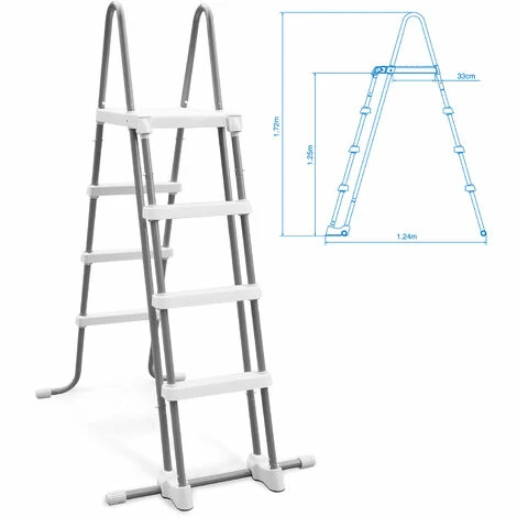 Intex Premium Frame Pool Set Prism Greywood Ø 457 X 122 Cm – Bild 5