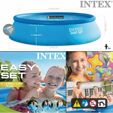 Intex Easy Set Pool® Ø 457 X 122 Cm - Komplettset – Bild 3