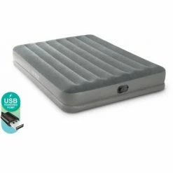 Intex Luftbett Dura-Beam Prestige Mid-Rise Queen Grau 152 X 203 X 30 Cm Prestige 06914511732452 Luftbett Queen