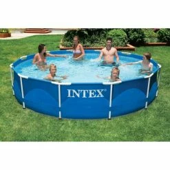 Intex 28210 Swimming Pool Metal Frame 366x76 Cm Stahlrohrbecken Schwimmbecken