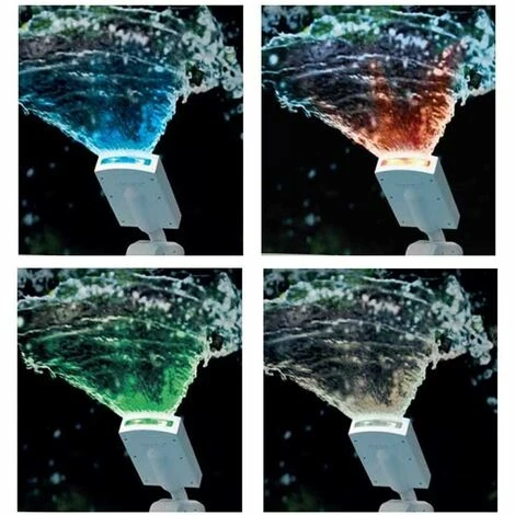 Intex 28089 LED Wasserfontäne Springbrunnen Multi-Color Pool Sprayer Wasserfall – Bild 4