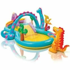 Intex 57135 Play Center Dinoland Planschbecken Pool Wasserrutsche +Bälle