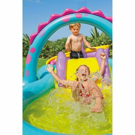 Intex 57135 Play Center Dinoland Planschbecken Pool Wasserrutsche +Bälle – Bild 3