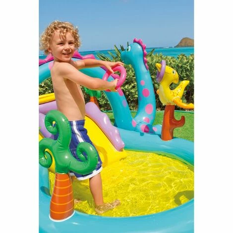 Intex 57135 Play Center Dinoland Planschbecken Pool Wasserrutsche +Bälle – Bild 5